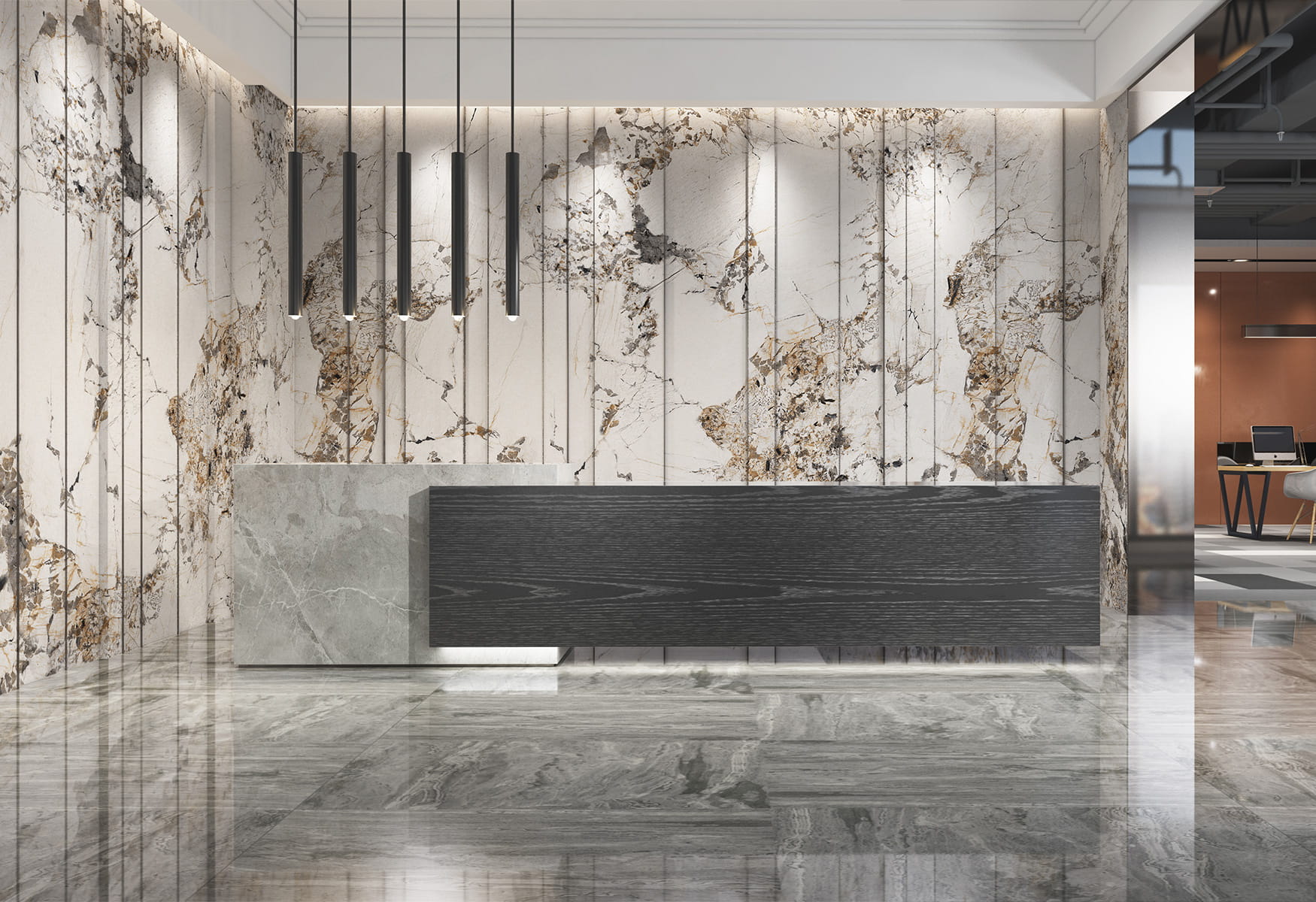 WPC Płyta Węglowa Crystal Stone Błyszcząca 280x112 cm - obrazek 4