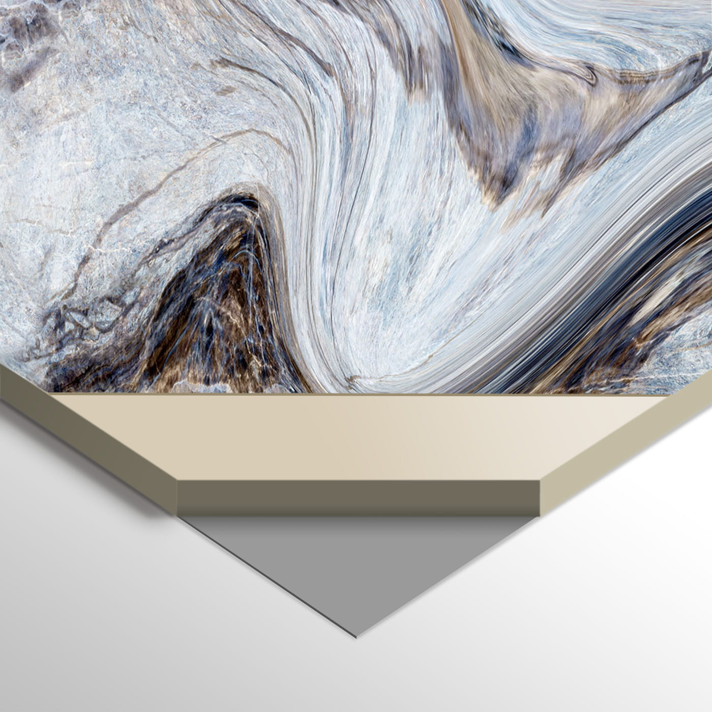 WPC Płyta Węglowa Blue Art Matowa 280x112 cm - obrazek 3