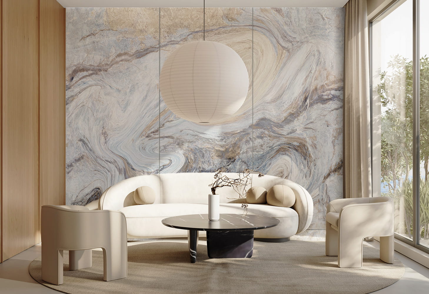 WPC Płyta Węglowa Blue Art Matowa 280x112 cm - obrazek 4