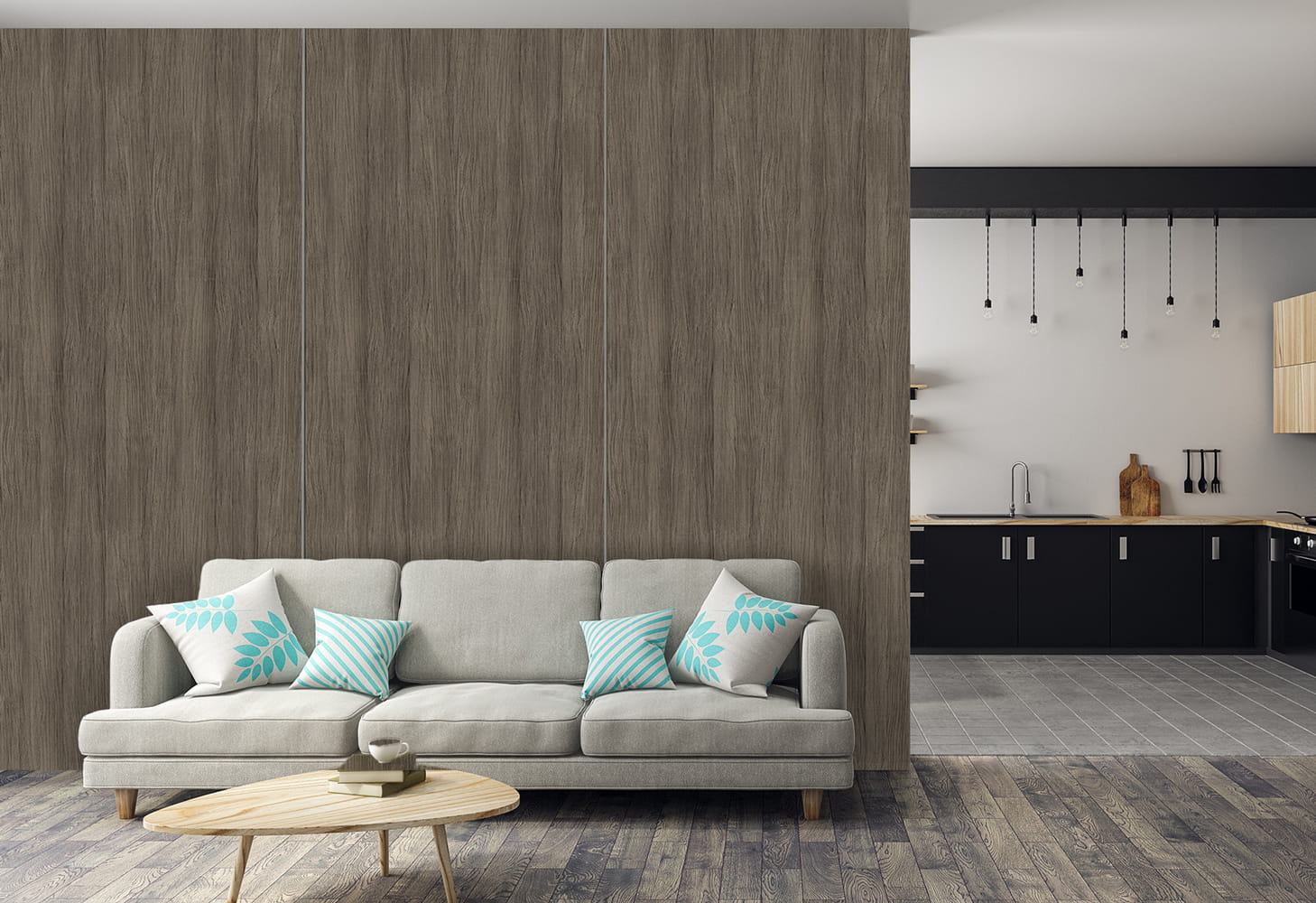 WPC Płyta Węglowa Dark Wood Matowa 280x110 cm - obrazek 4