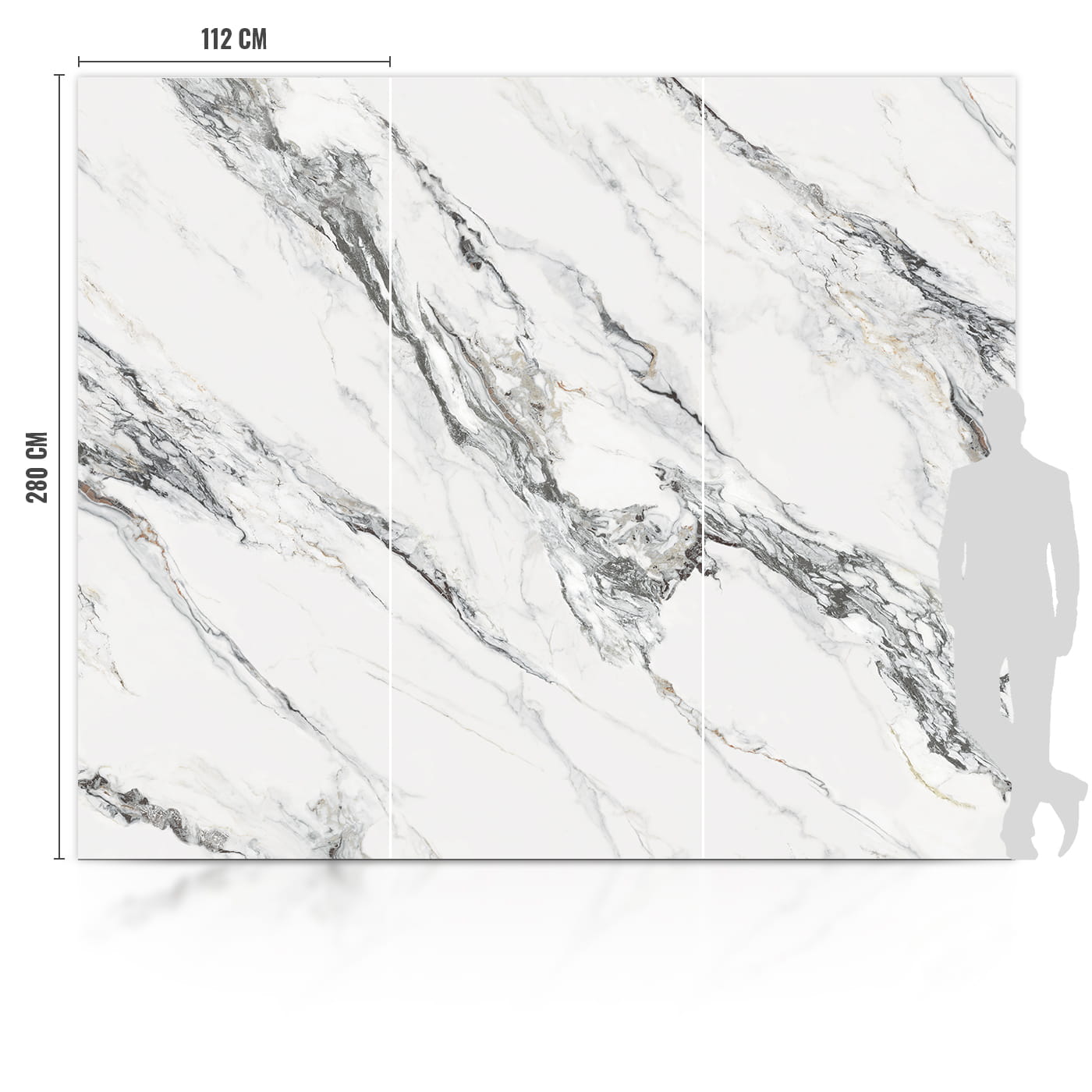 WPC Płyta Węglowa Statirro Matowa 280x112 cm