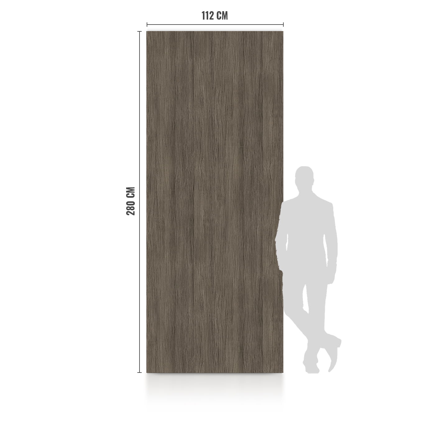 WPC Płyta Węglowa Dark Wood Matowa 280x110 cm