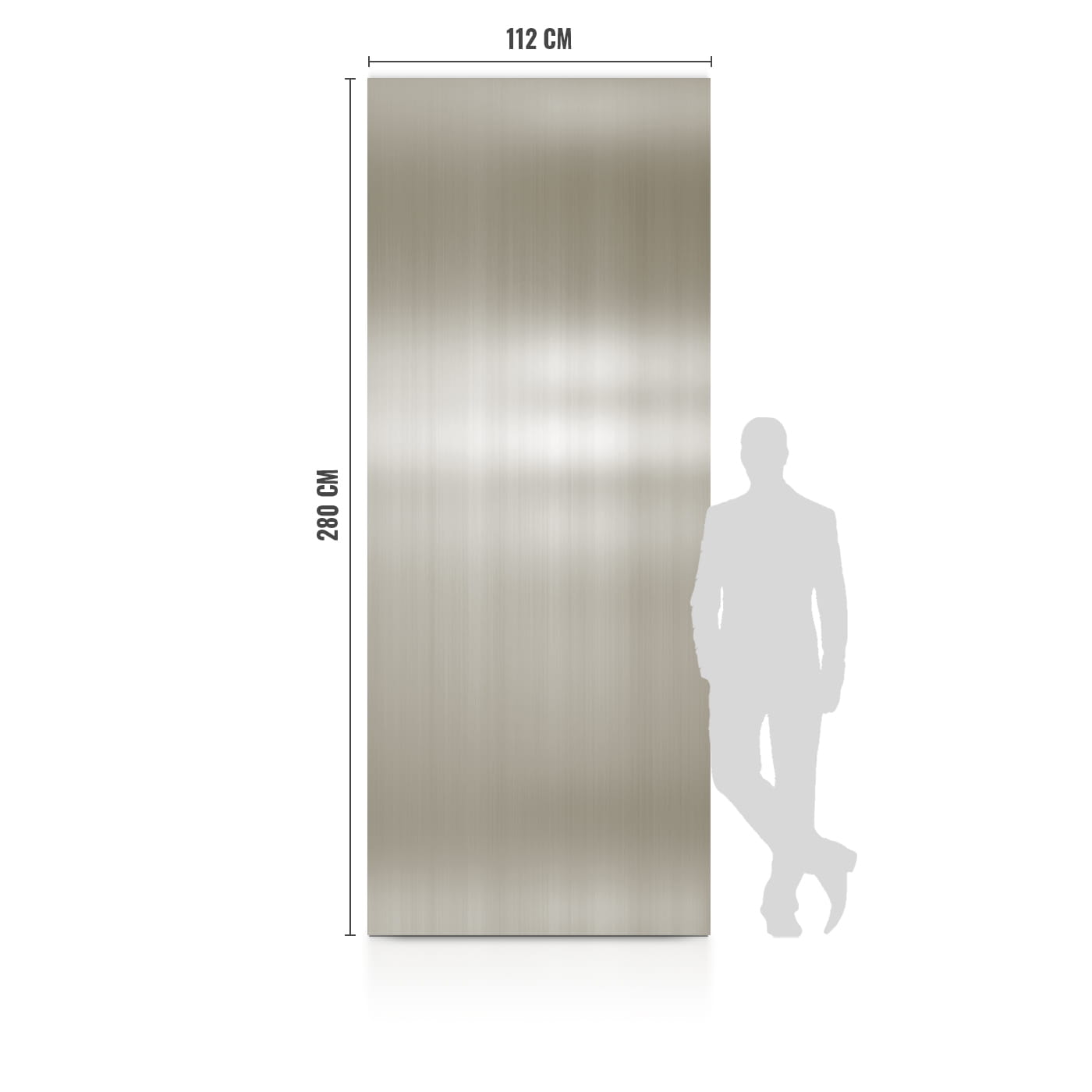 WPC Płyta Węglowa Silver Plate Błyszcząca 280x110 cm