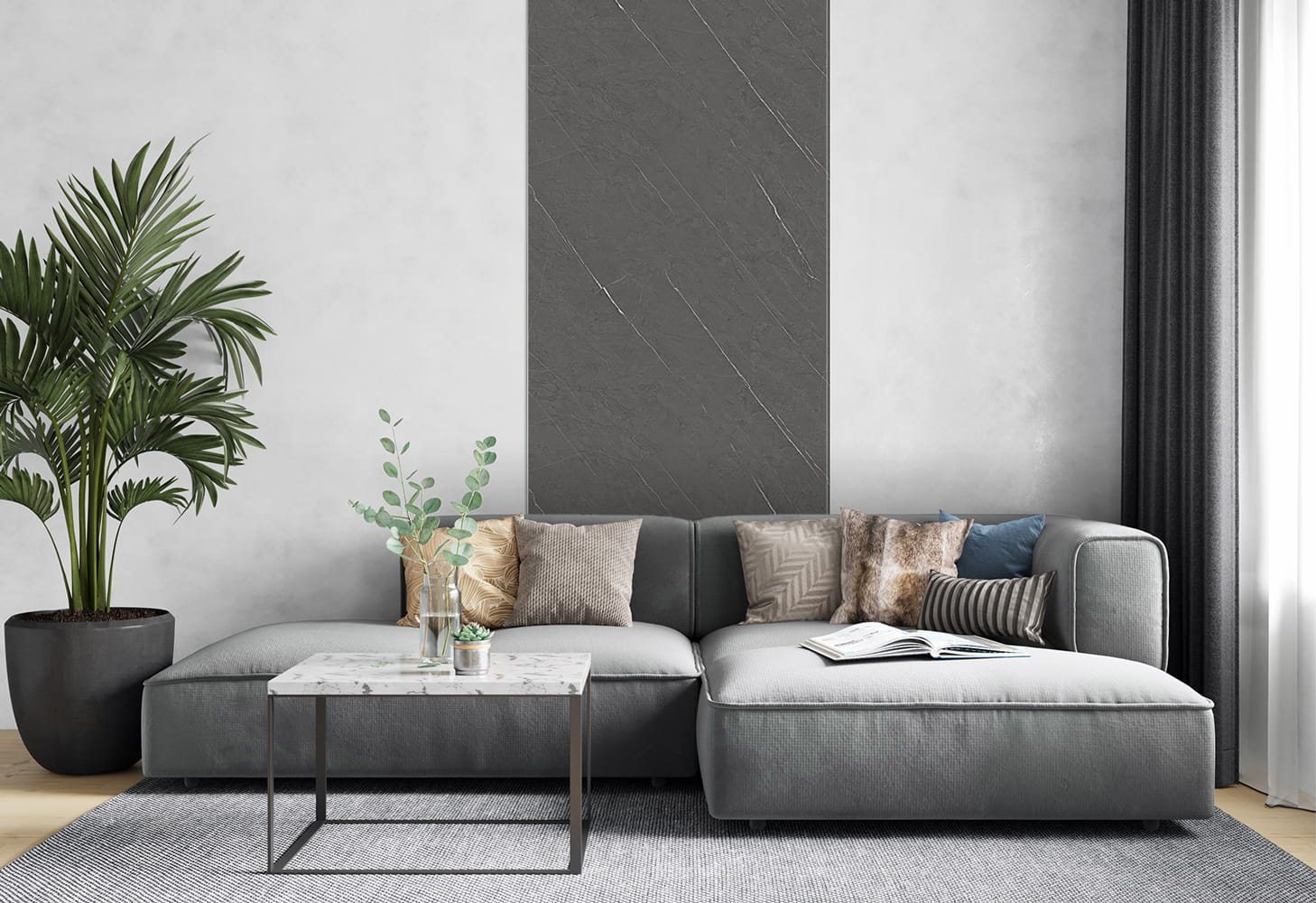 WPC Płyta Węglowa Black Stripes 280x110 cm - obrazek 4