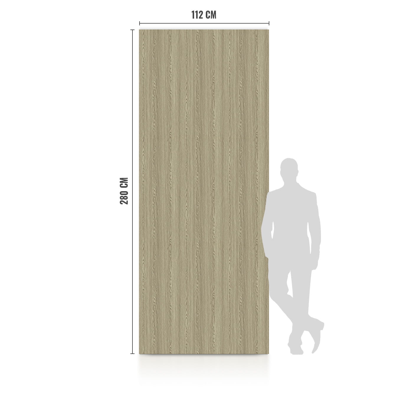 WPC Płyta Węglowa Gray Wood 280x112 cm FastClick - obrazek 3