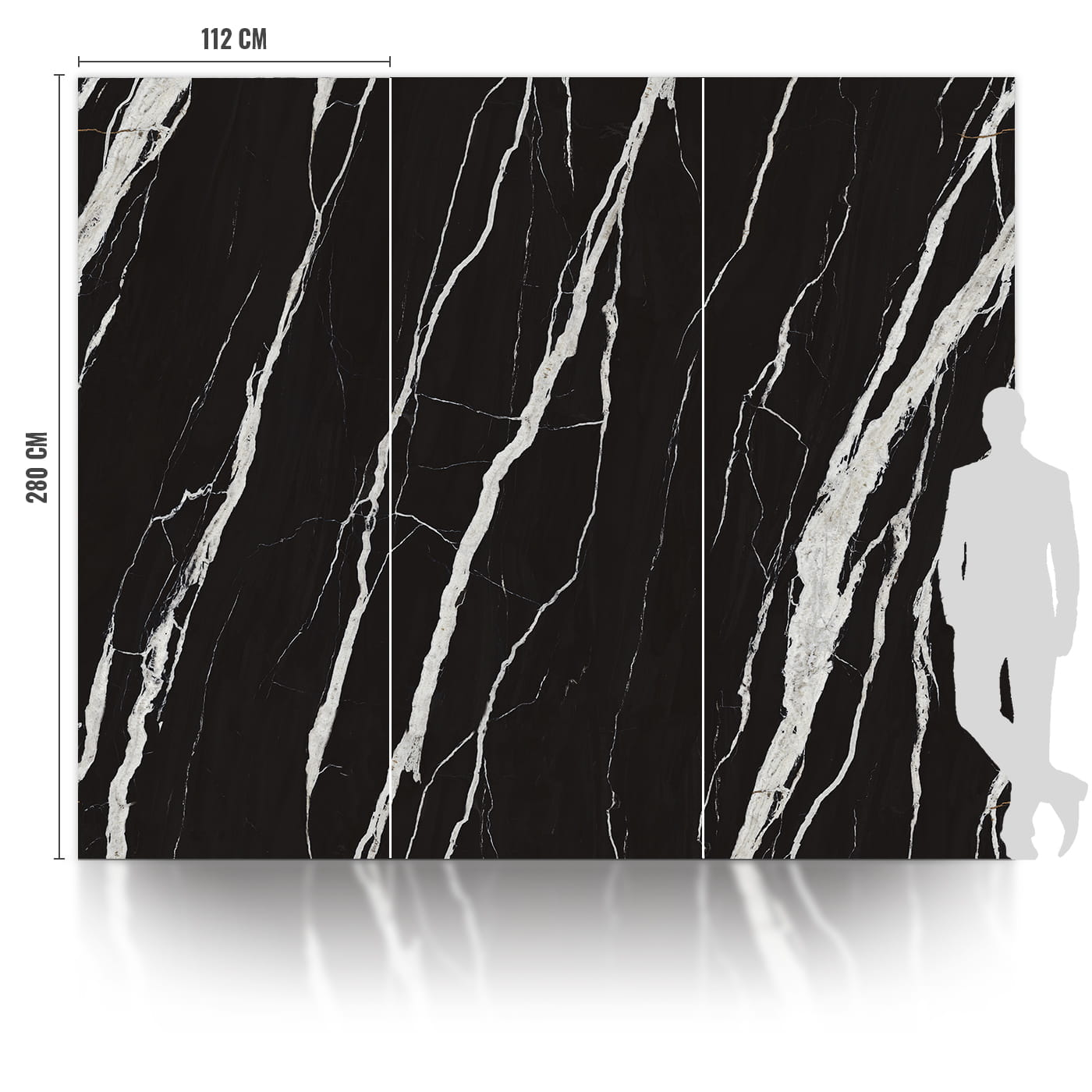 SPC Płyta Węglowa Nero Polerowana 280x112x0,5 cm - obrazek 2